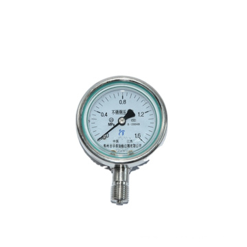 Gauge anti-vibration jauge de pression inoxydable pour la marine